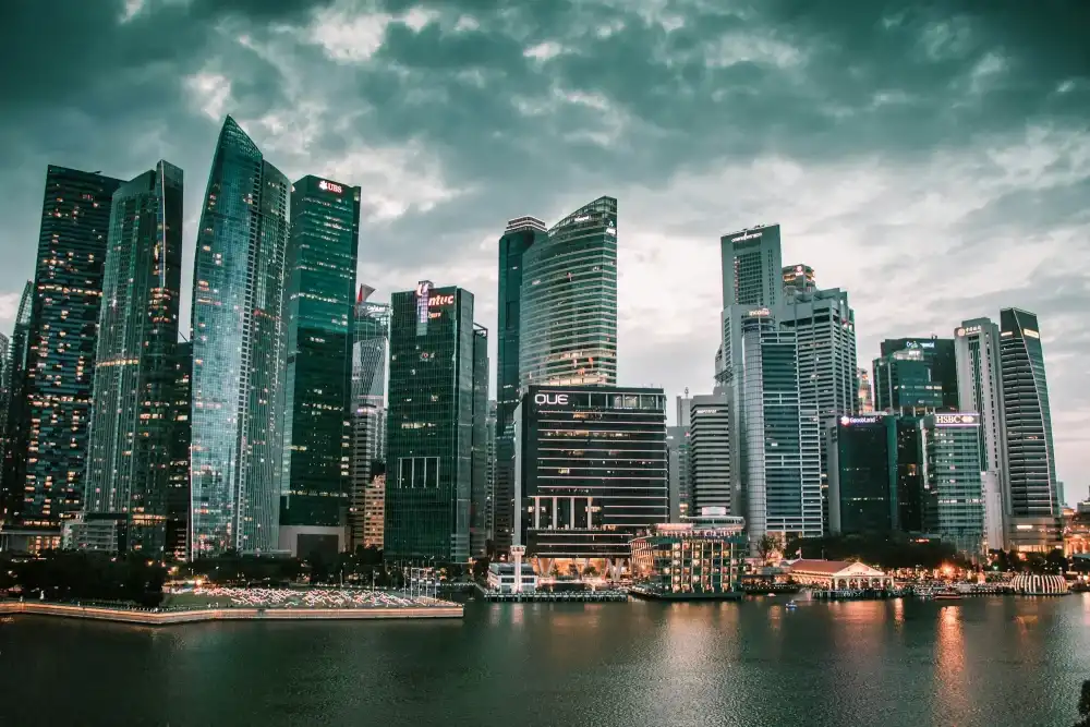 Marina Bay at night