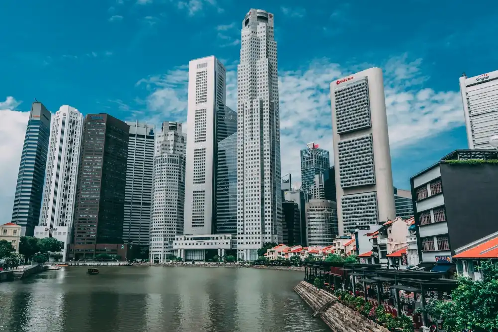 Raffles Place and the Singapore River