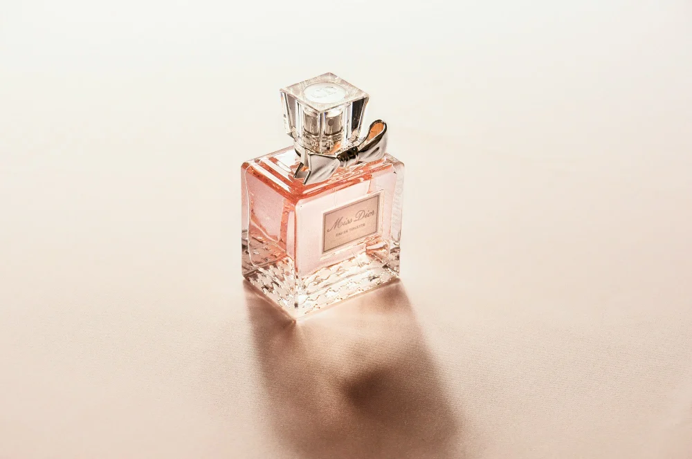 Clear fragrance bottle
