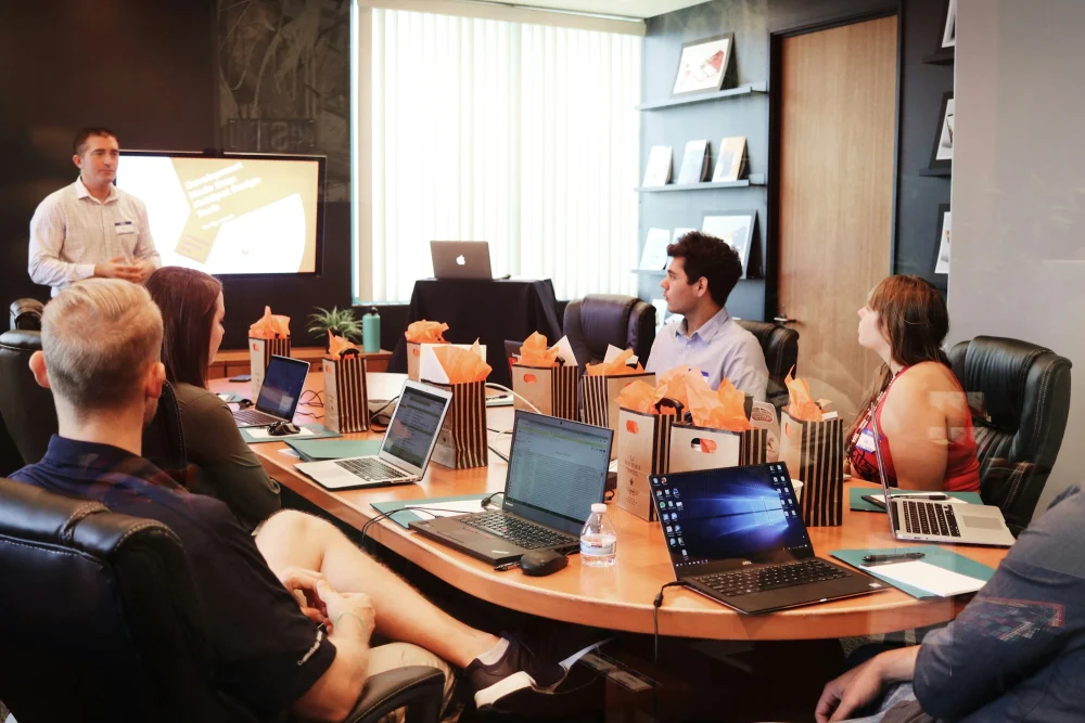 Professional services client meeting