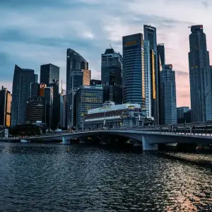 Singapore CBD skyline detail