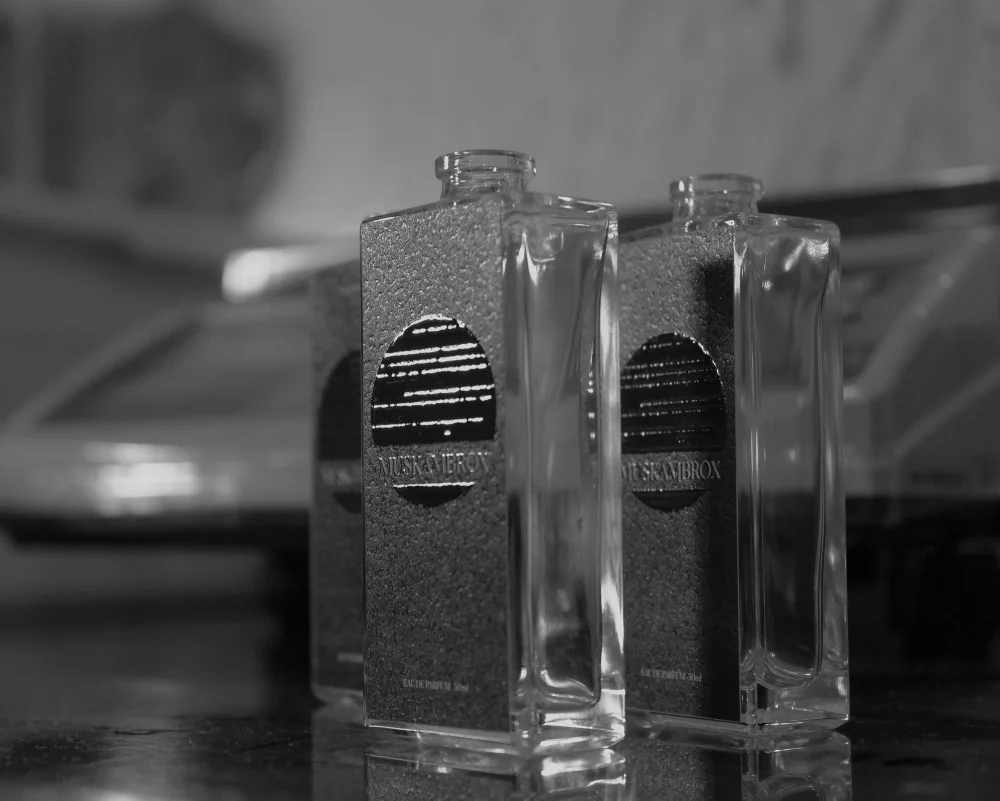 Perfumer's fragrance bottles