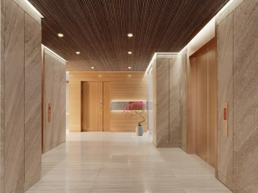Marble lift lobby
